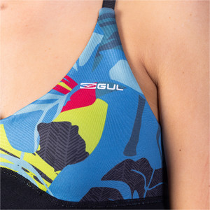 Gul Womens Luna7 SUP Bra LA0303-C1 - Tropical / Black